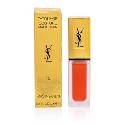 ysl rich red tribe|Ysl / Tatouage Couture Liquid Matte Lip Stain (12) Red Tribe .20 .